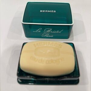 Vintage Luxury Hermès Savon MINI Hotel Le Bristol PARIS Soap Bar w BOX France